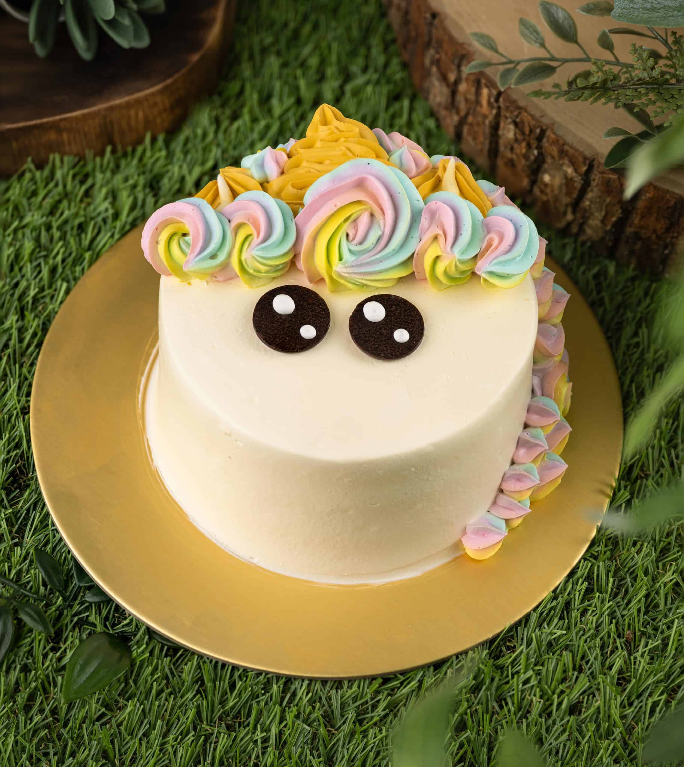 Unicorn cat cake with chocolate drip - Decorated Cake by - CakesDecor